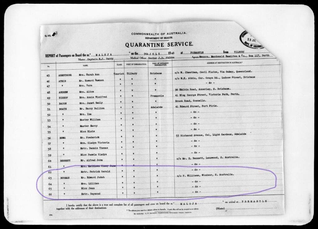 Migrant list Burman