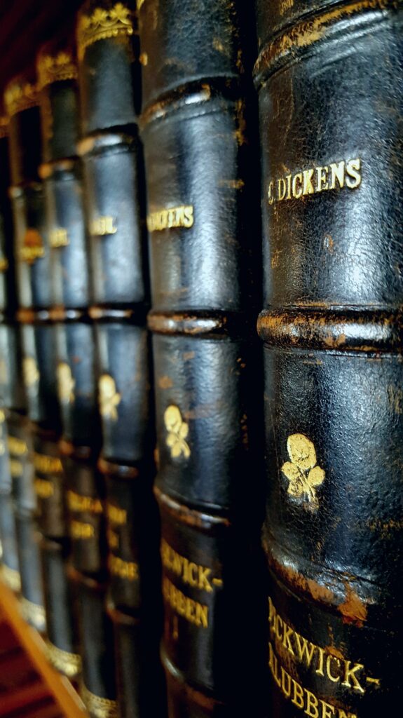 image of Dickens books
