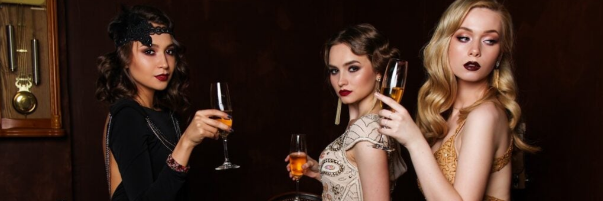 women drinking champagne