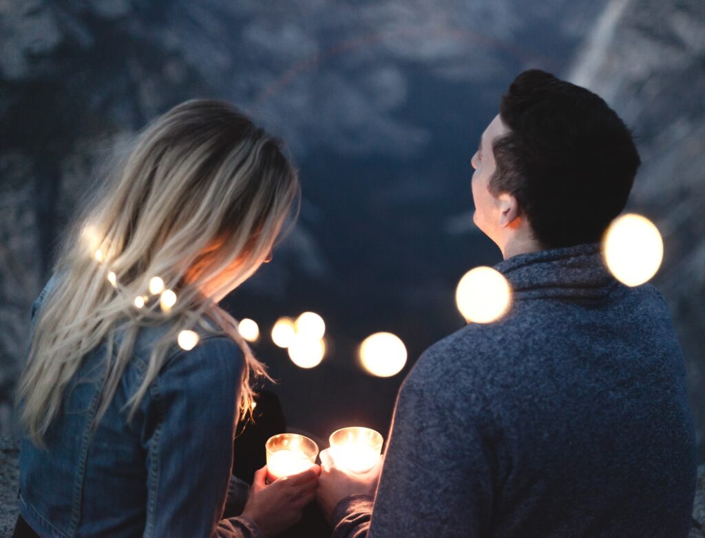 couple at party