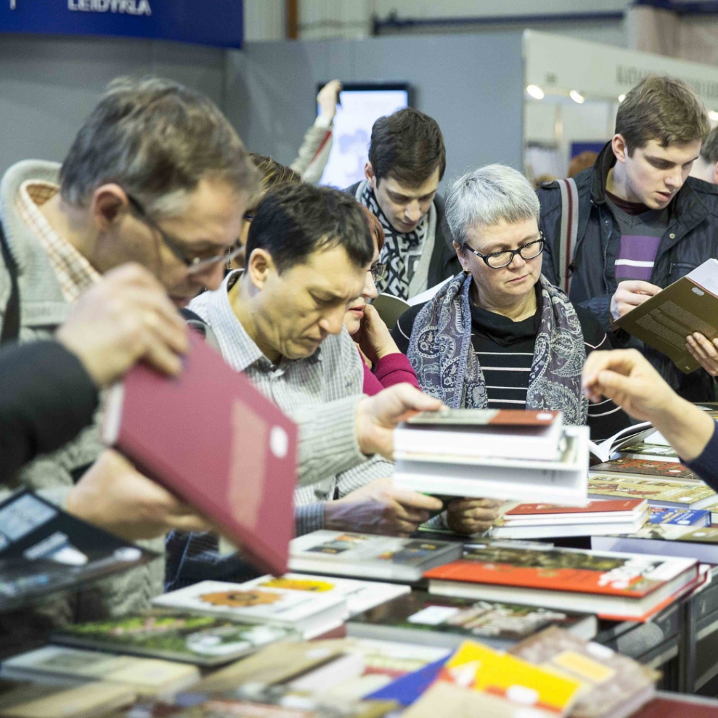 people in a book shop