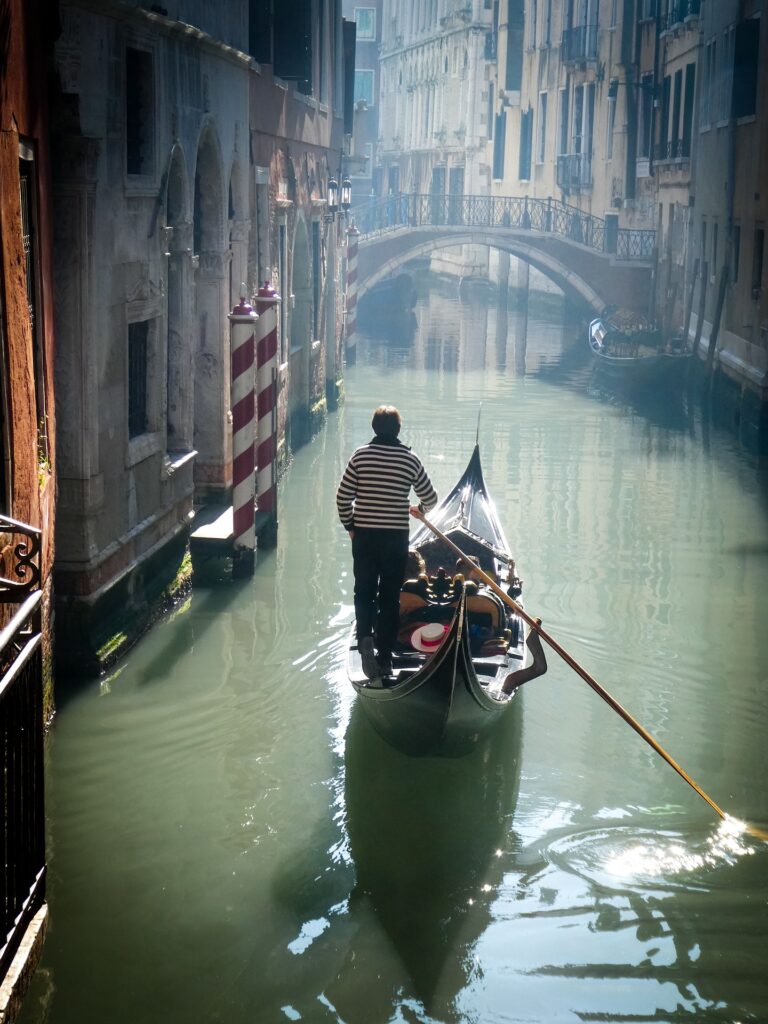 Gondola on a Venice canal