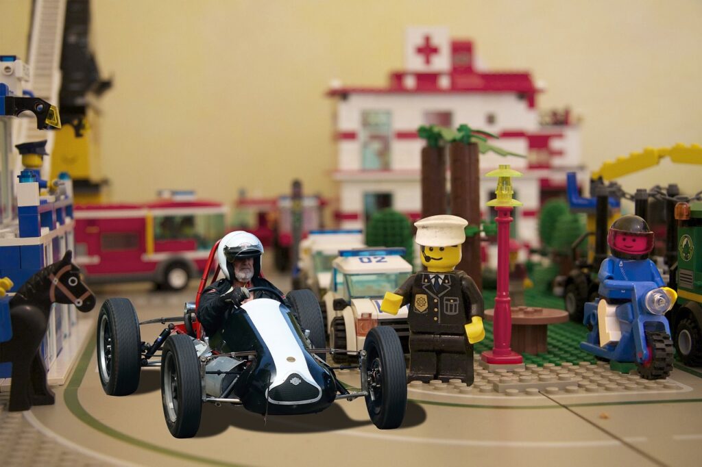 Lego racing car circuit