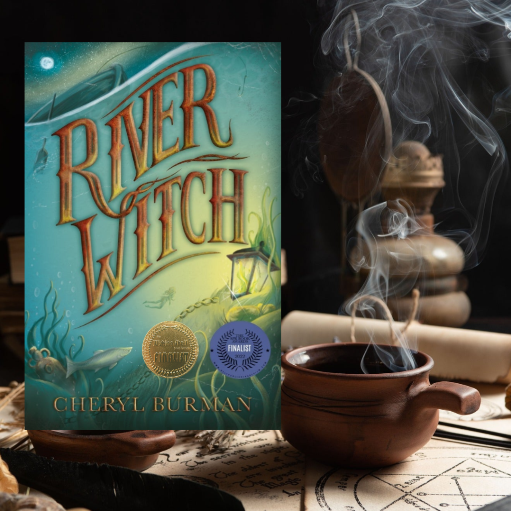 Cover of River Witch with award stickers