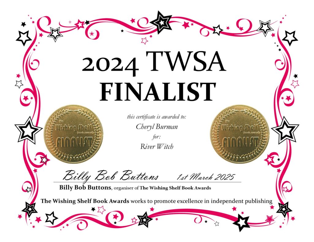 Wishing Shelf Awards Finalist certificate
