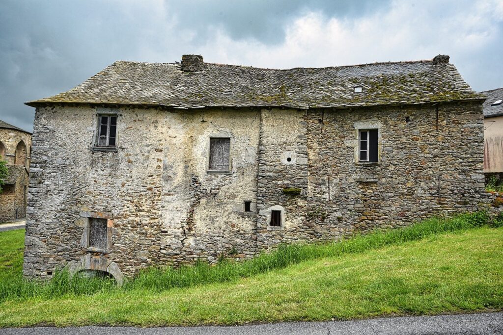 derelict stone farmhouse